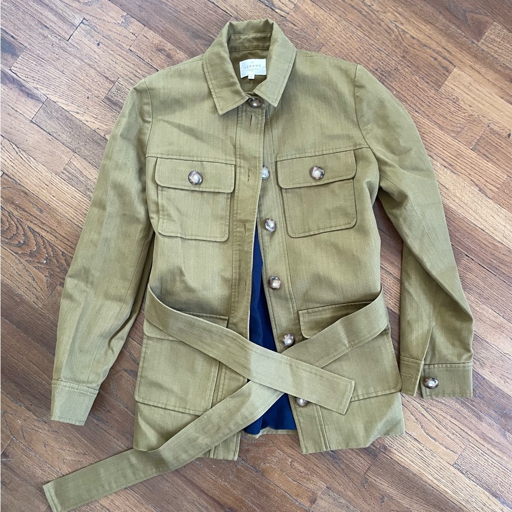 Sézane Women’s Olive Military Field Jacket